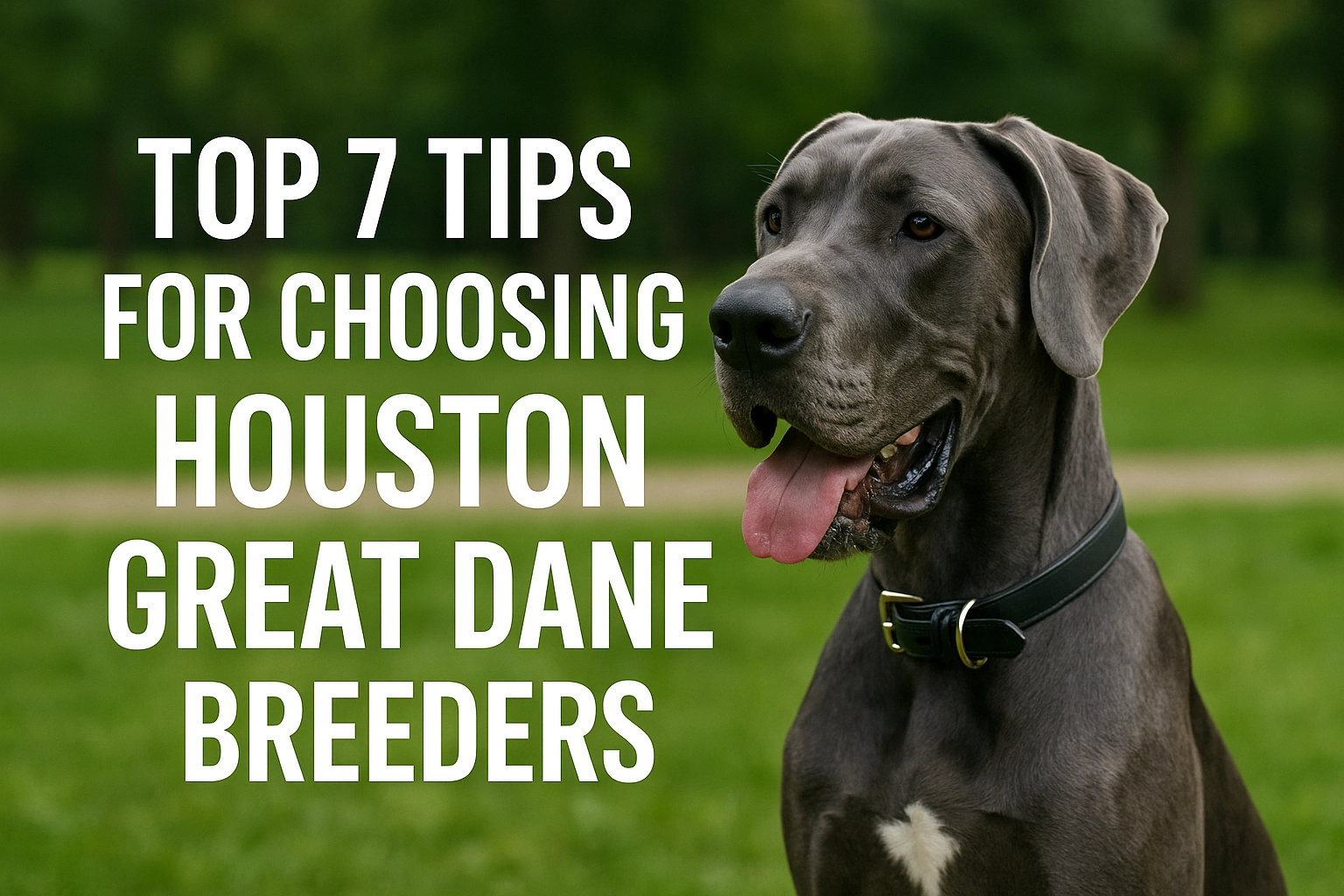Top 7 Tips for Choosing Houston Great Dane Breeders