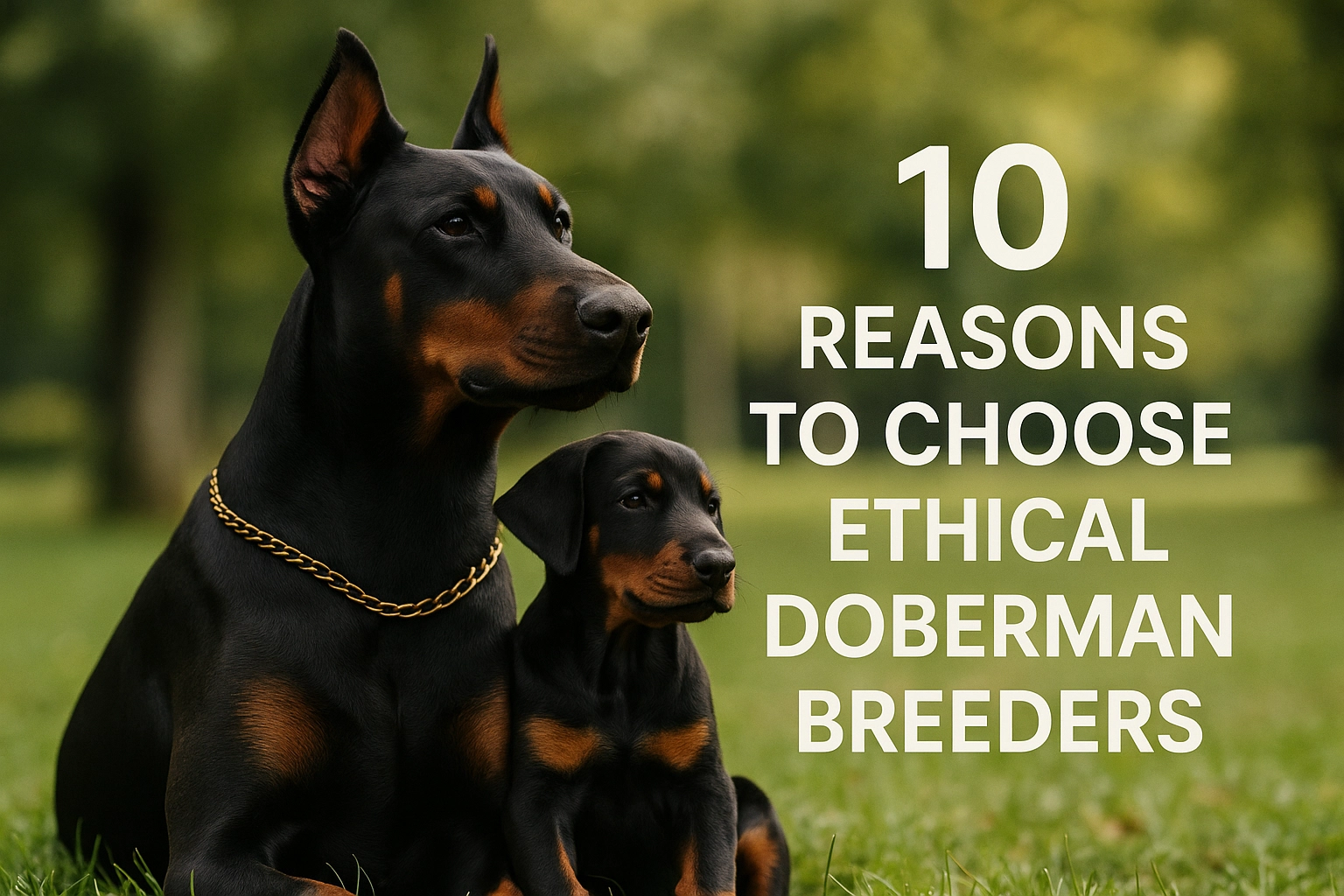 10 Reasons to Choose Ethical Doberman Breeders