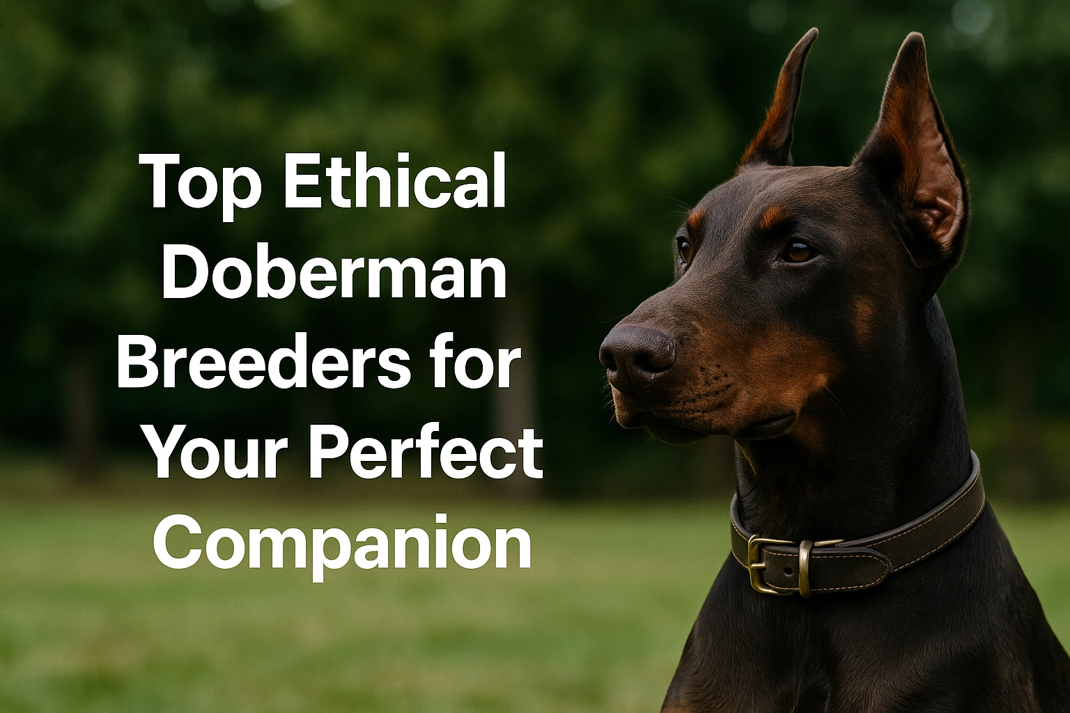 Top Ethical Doberman Breeders for Your Perfect Companion