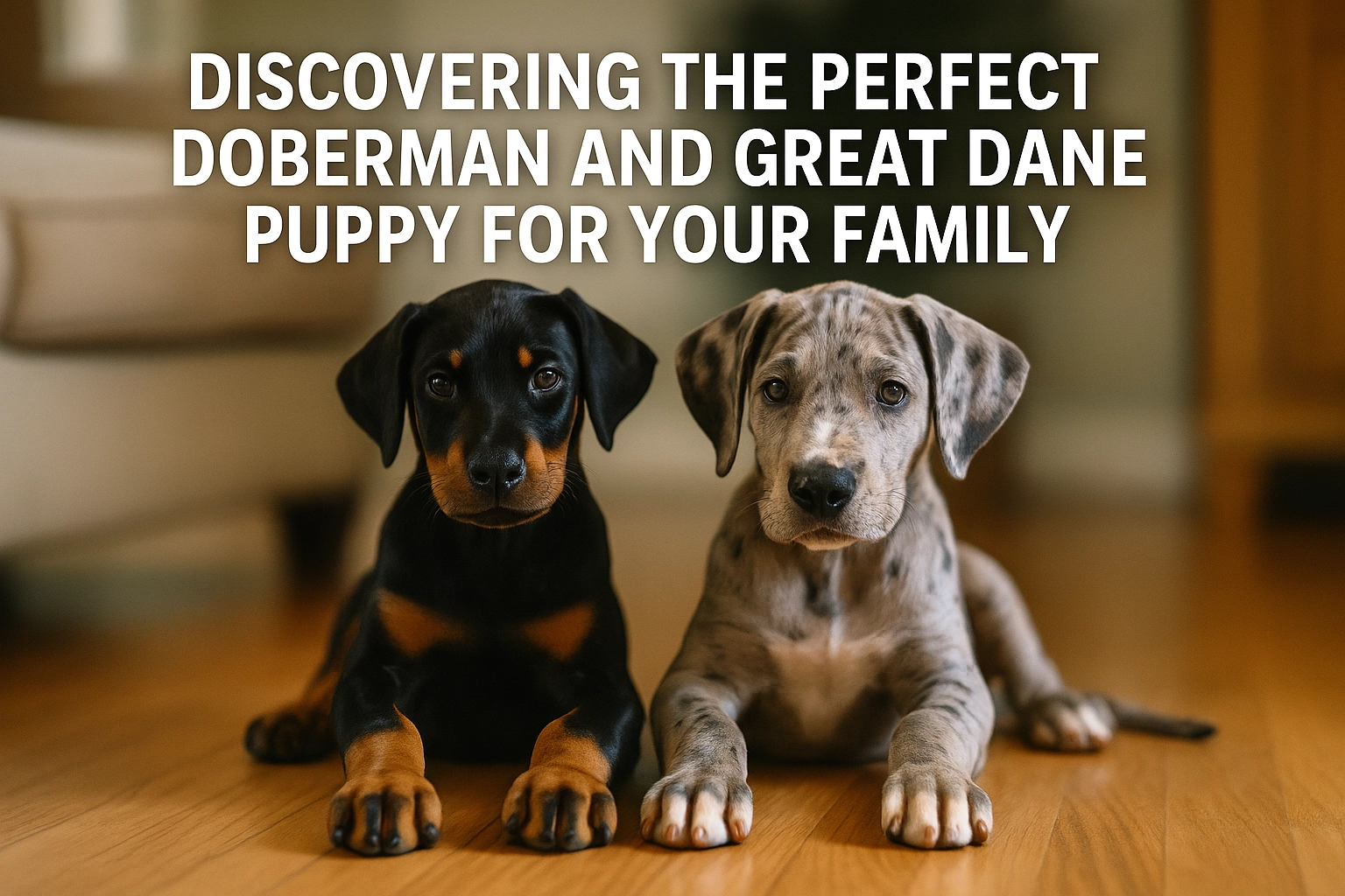 Discovering the Perfect Doberman and Great Dane Puppy for Your Family