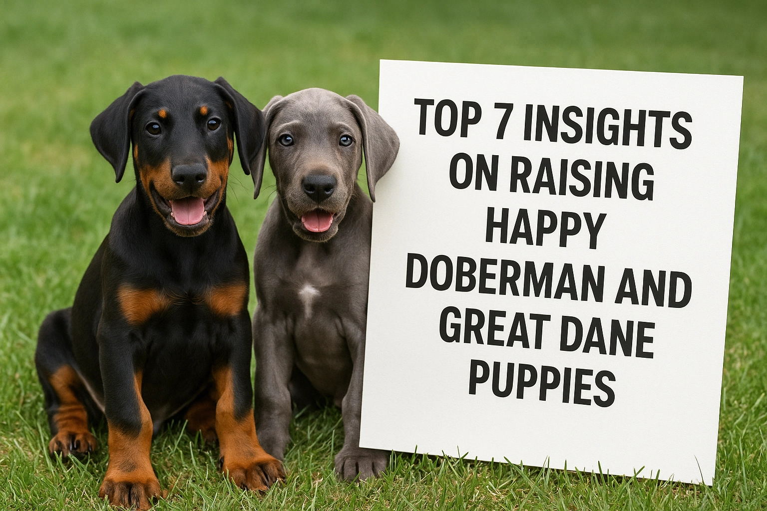 Top 7 Insights on Raising Happy Doberman and Great Dane Puppies