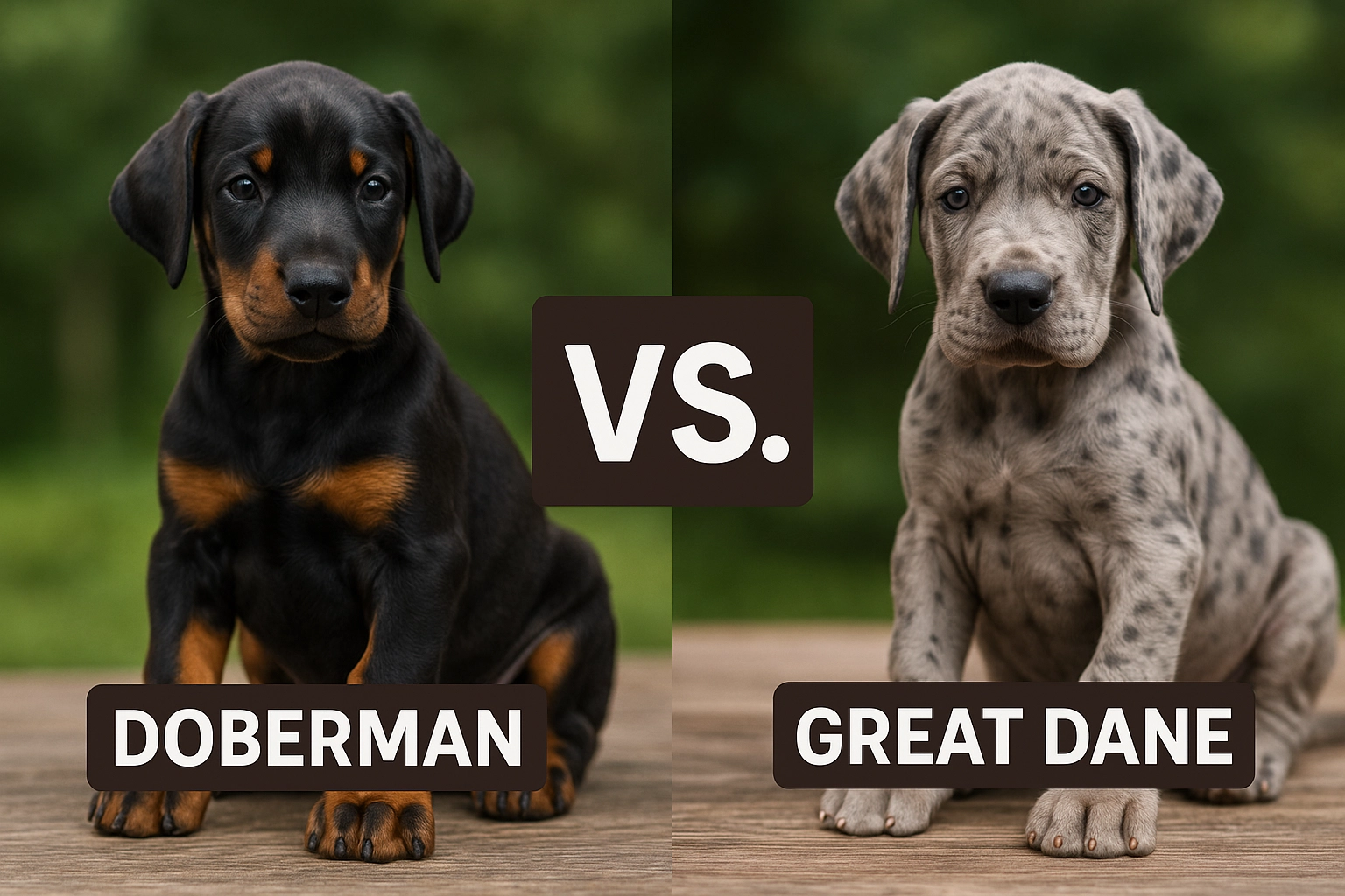 Doberman vs. Great Dane Puppies: A Detailed Comparison