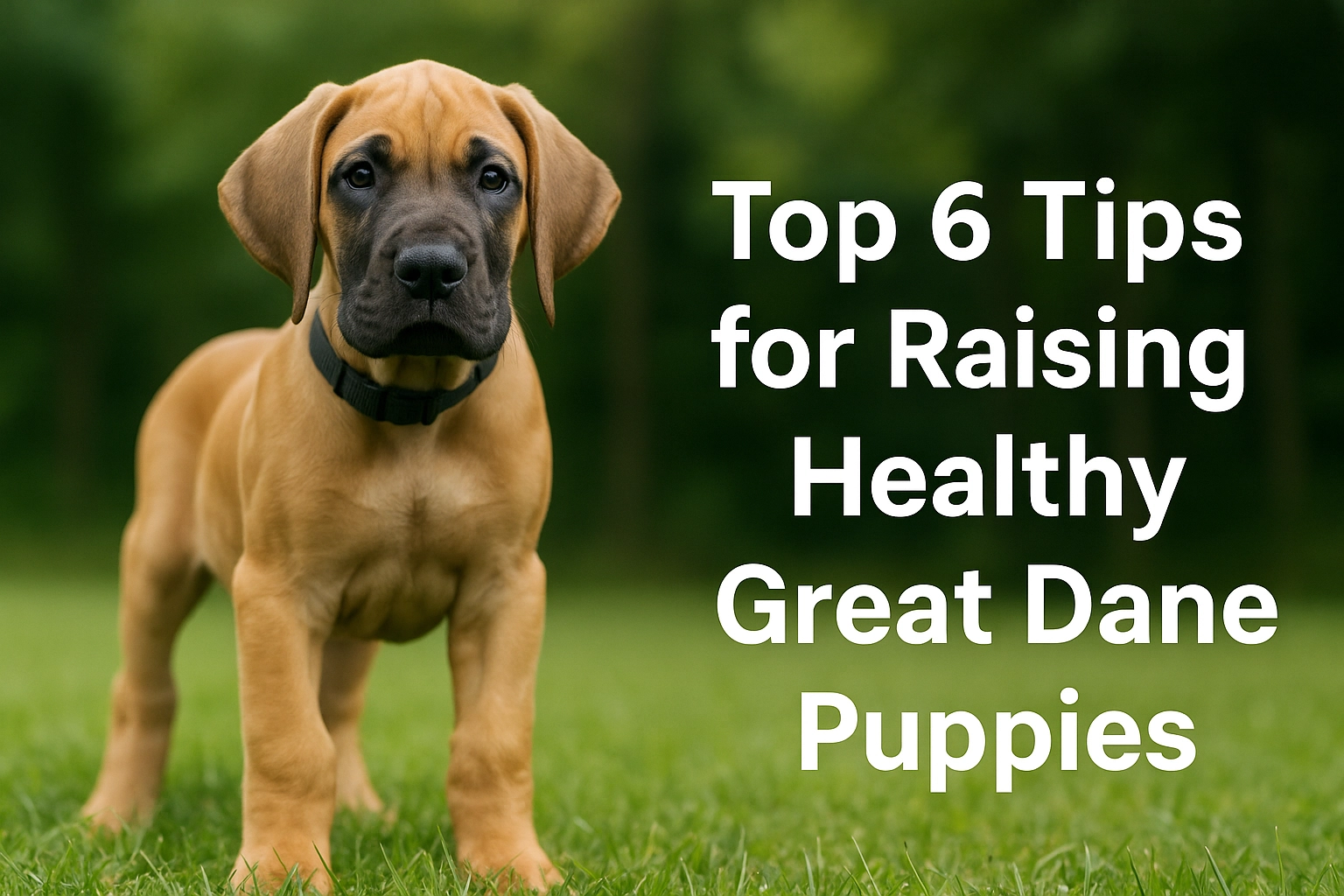 Top 6 Tips for Raising Healthy Great Dane Puppies